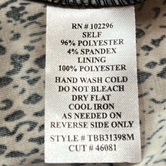 CONNECTED APPAREL Leopard Animal Print Sleeveless Dress NWOT - Picture 12 of 12